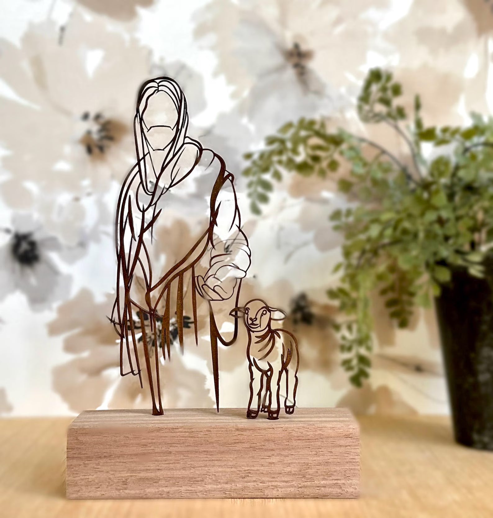 Jesus and the Lamb - Inspirational Jesus Art