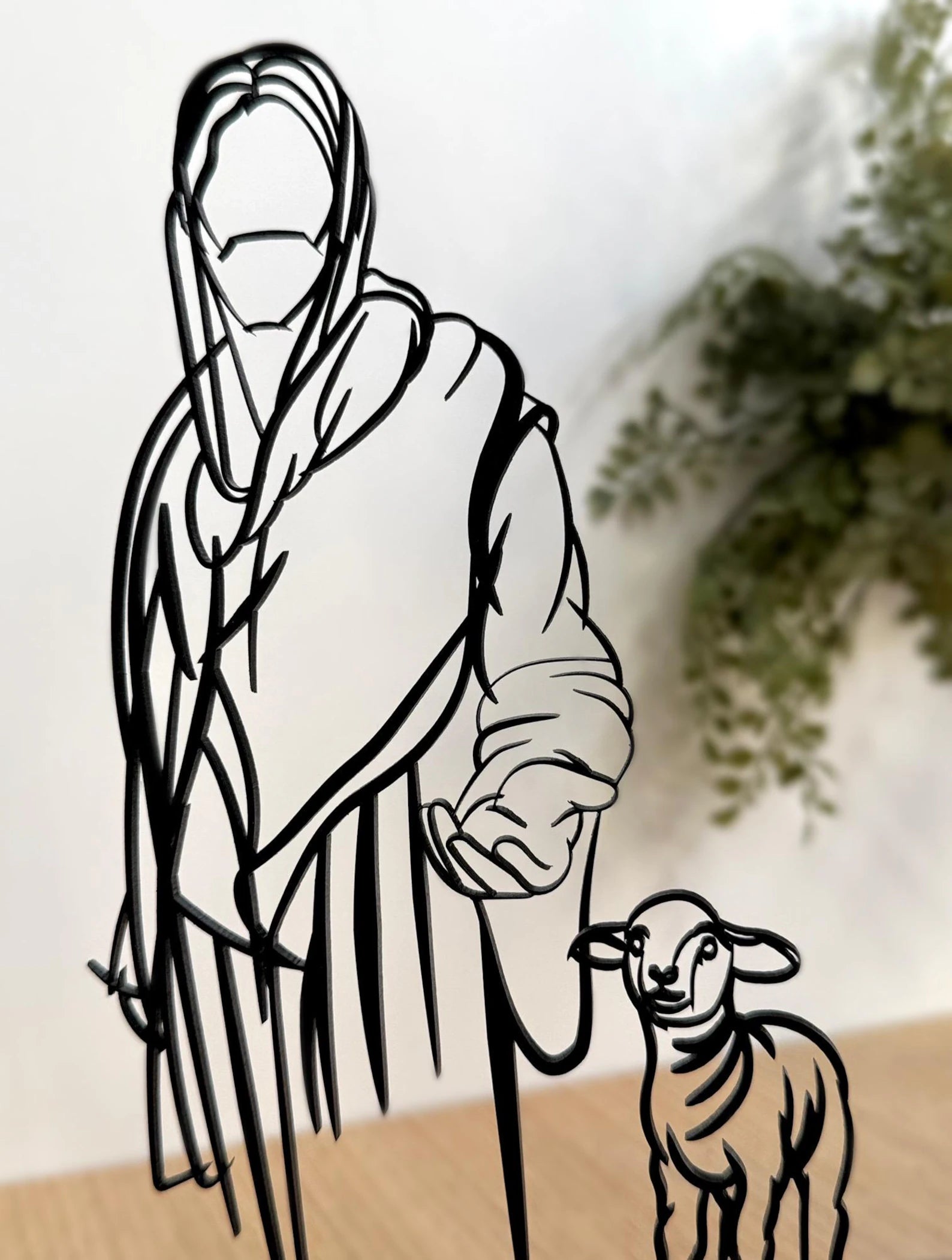 Jesus and the Lamb - Inspirational Jesus Art