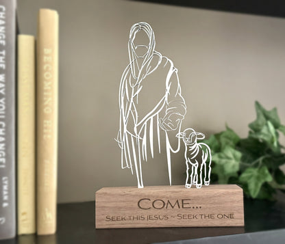 Jesus and the Lamb - Inspirational Jesus Art