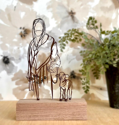 Jesus and the Lamb - Inspirational Jesus Art