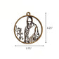 Round Jesus Christmas Ornament