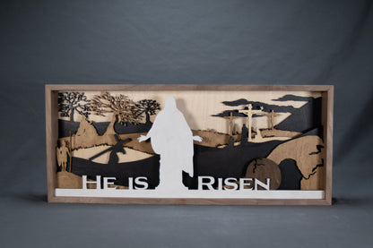 Easter Nativity Shadow Box