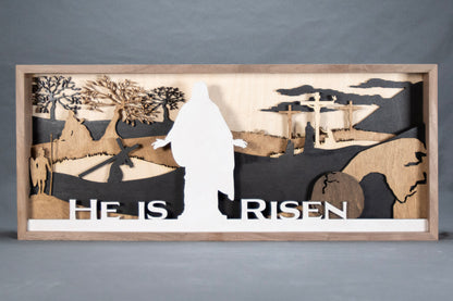 Easter Nativity Shadow Box