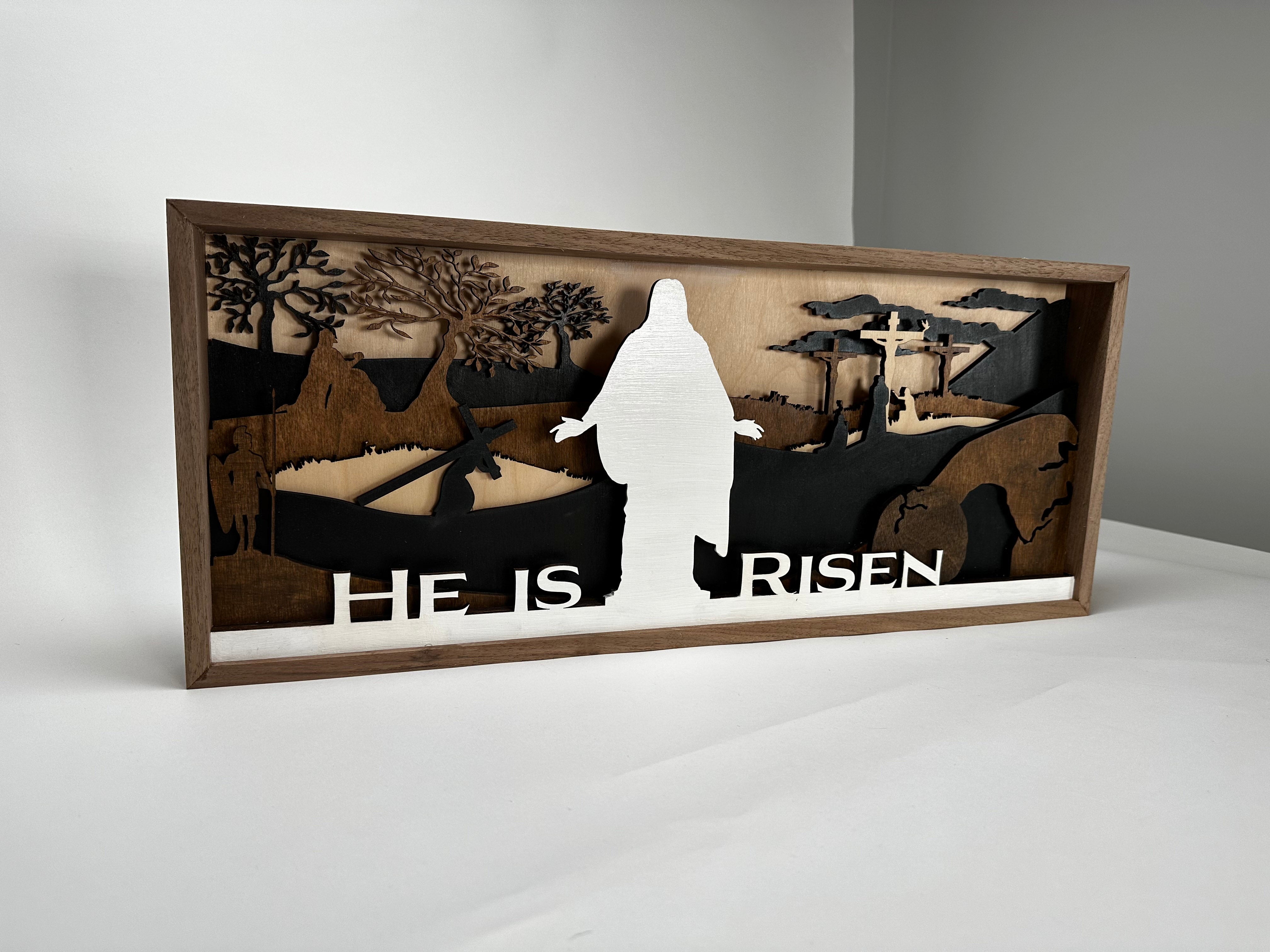 Easter Nativity Shadow Box