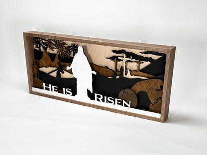 Easter Nativity Shadow Box